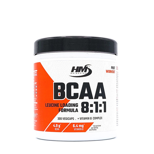 BCAA 8:1:1, 300 capsule - integratore alimentare a base di aminoacidi ramificati nel rapporto 8:1:1