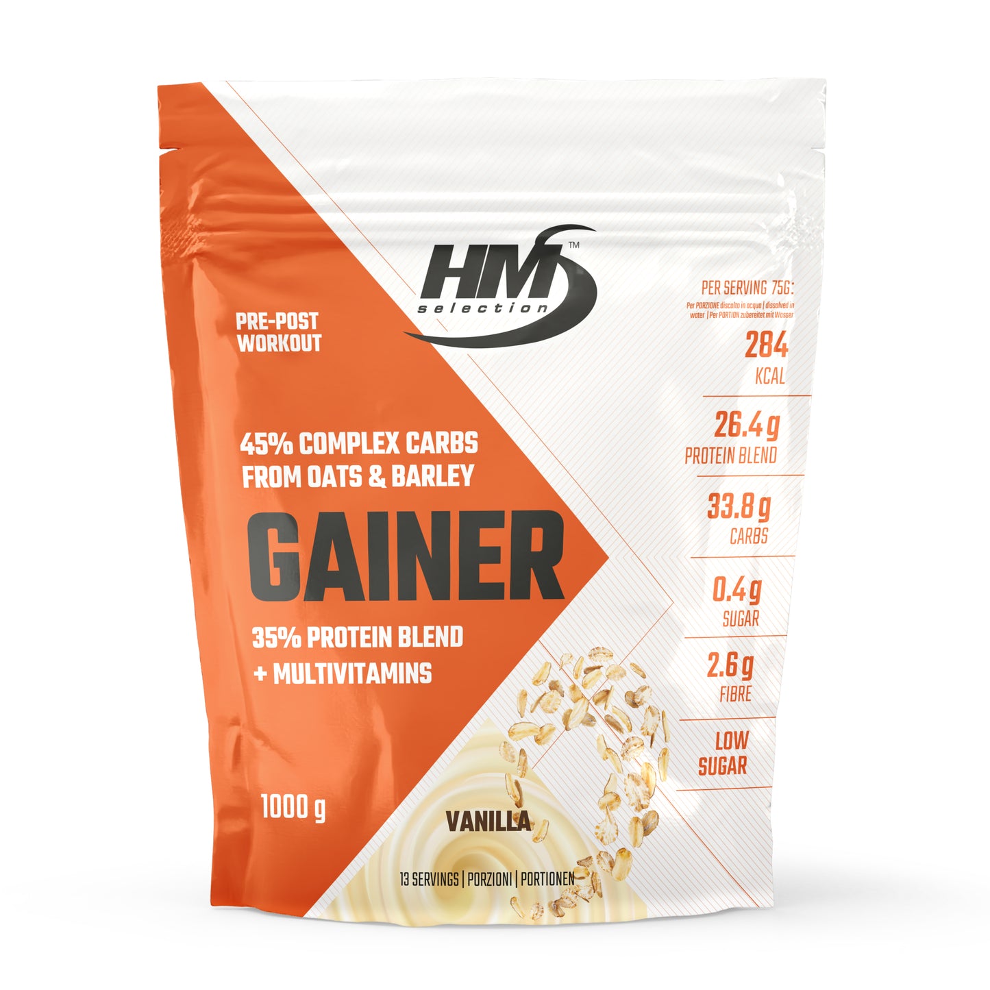 GAINER 1000g - concentrato a base di carboidrati, proteine, vitamine e minerali