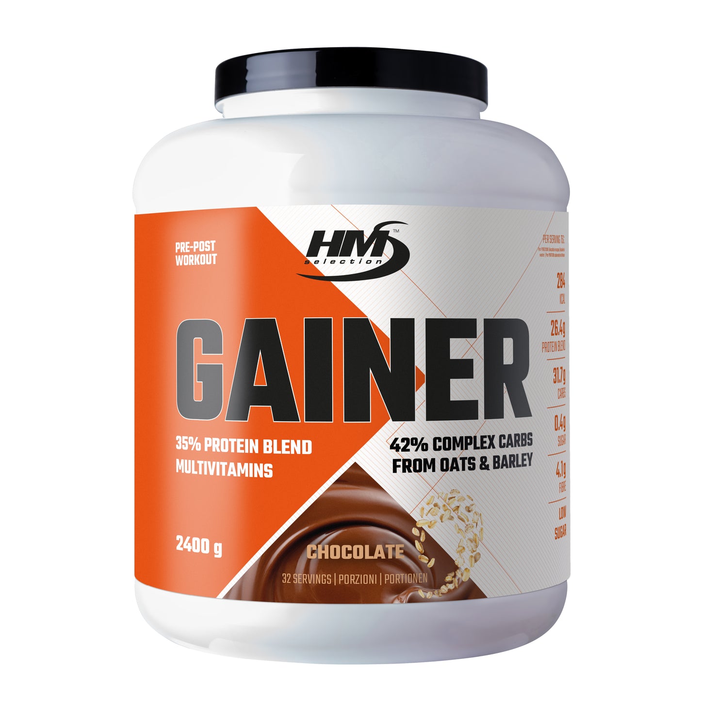 GAINER, 2400g - concentrato a base di carboidrati, proteine, vitamine e minerali