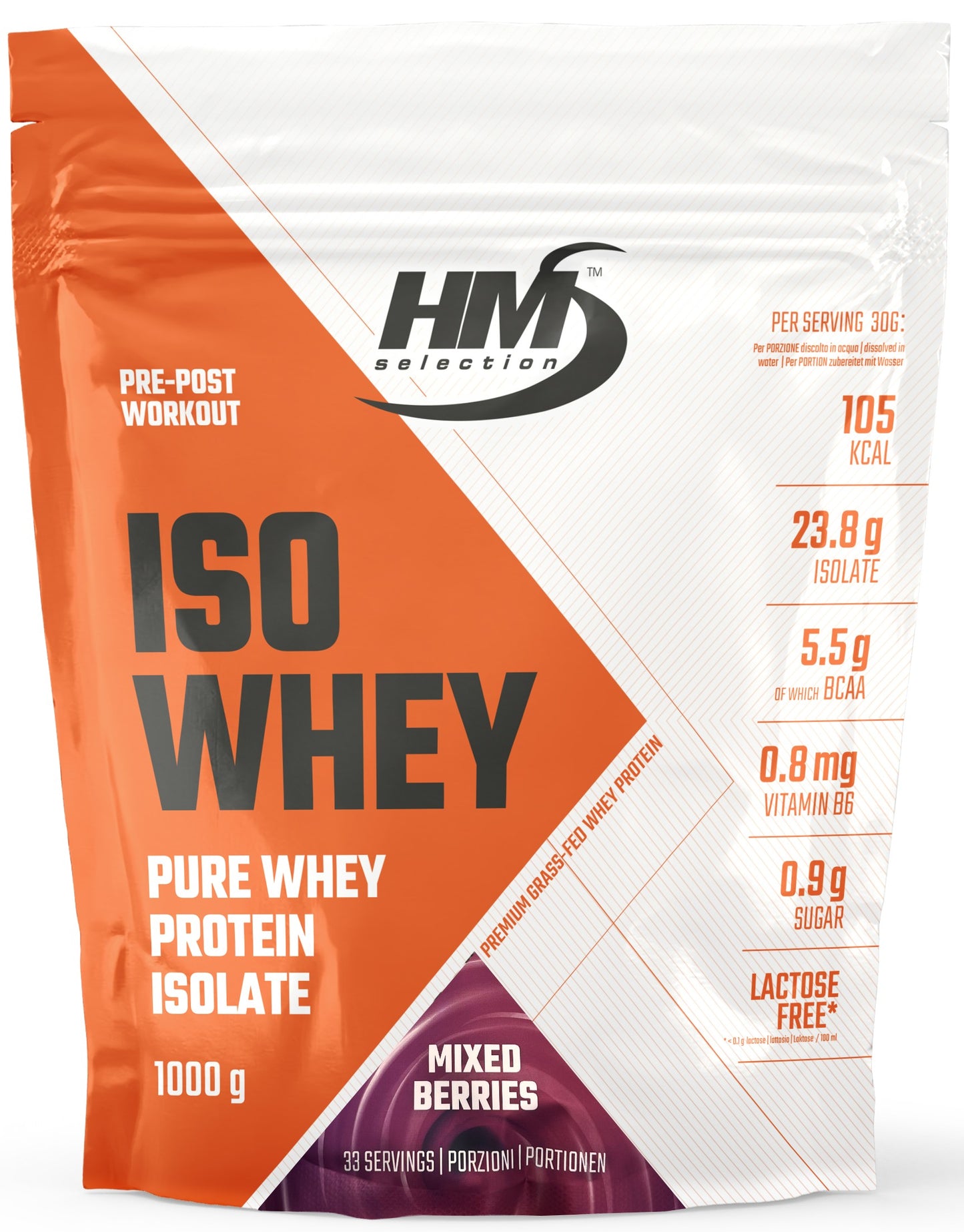ISO WHEY, 1000g - 100% Molkenproteinisolat