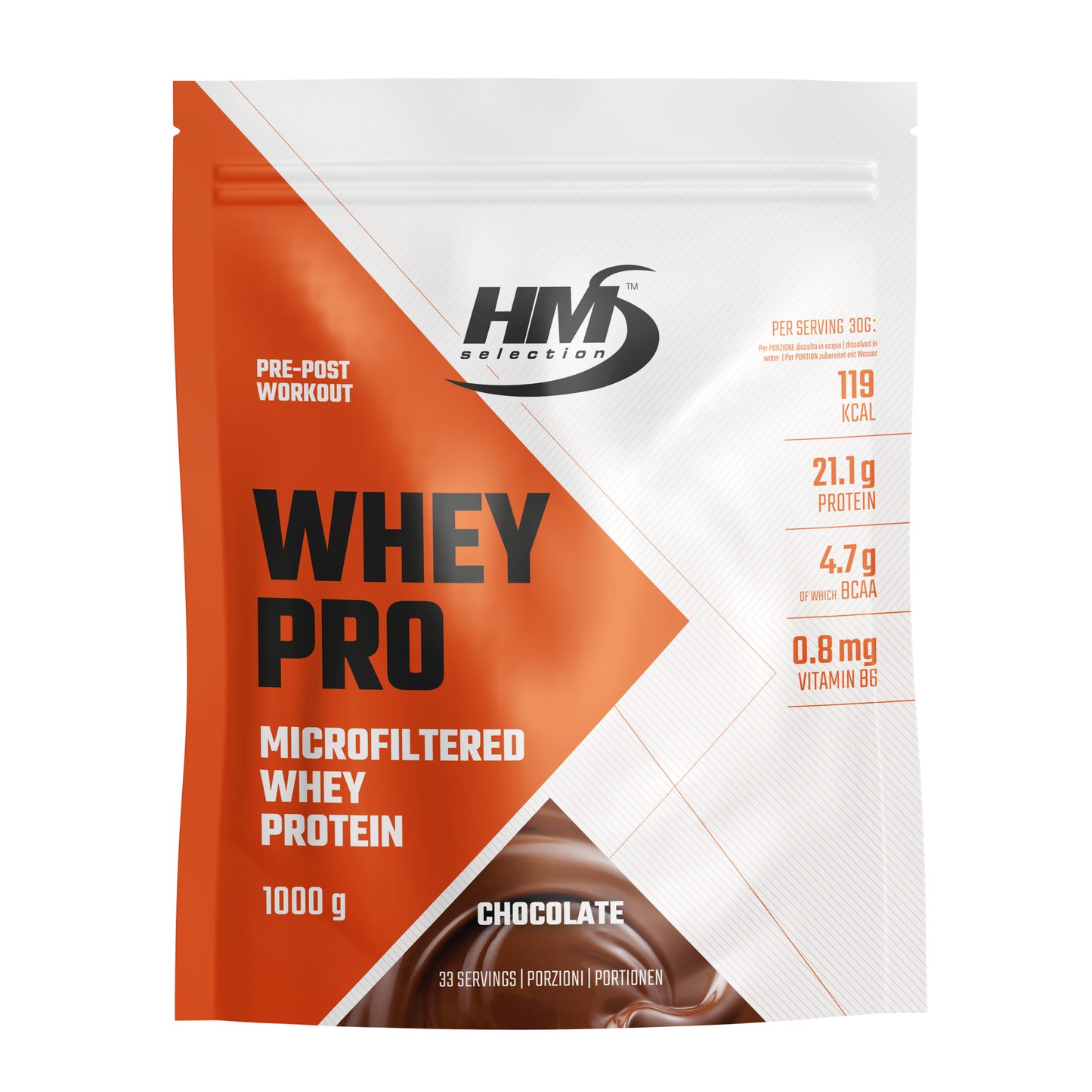 WHEY PRO, 1000g - integratore alimentare concentrato di proteine del siero del latte