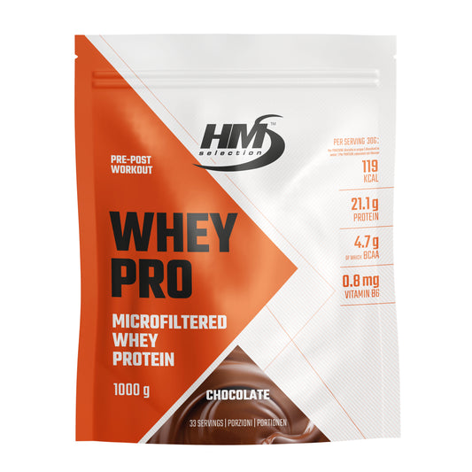 WHEY PRO, 1000g - integratore alimentare concentrato di proteine del siero del latte