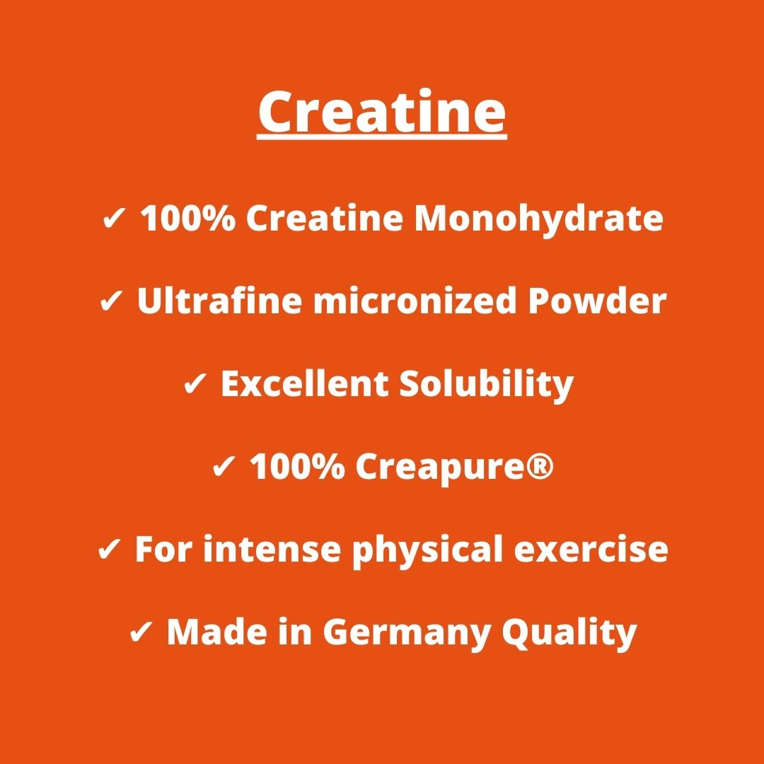 CREATINE 300g 100%Creapure® - integratore alimentare di creatina monoidrata in polvere micronizzata - per adulti che praticano un esercizio fisico intenso
