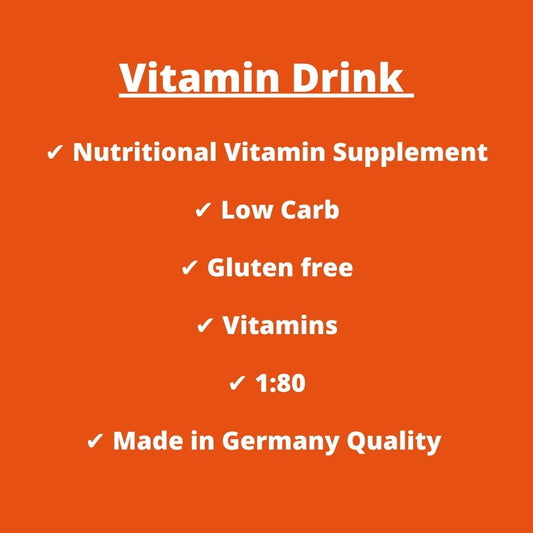 Vitamin Drink BIB (Bag in Box) - concentrato per bevanda addizionato di vitamine con edulcoranti in forma concentrata per la preparazione di porzioni da assumere come bevanda