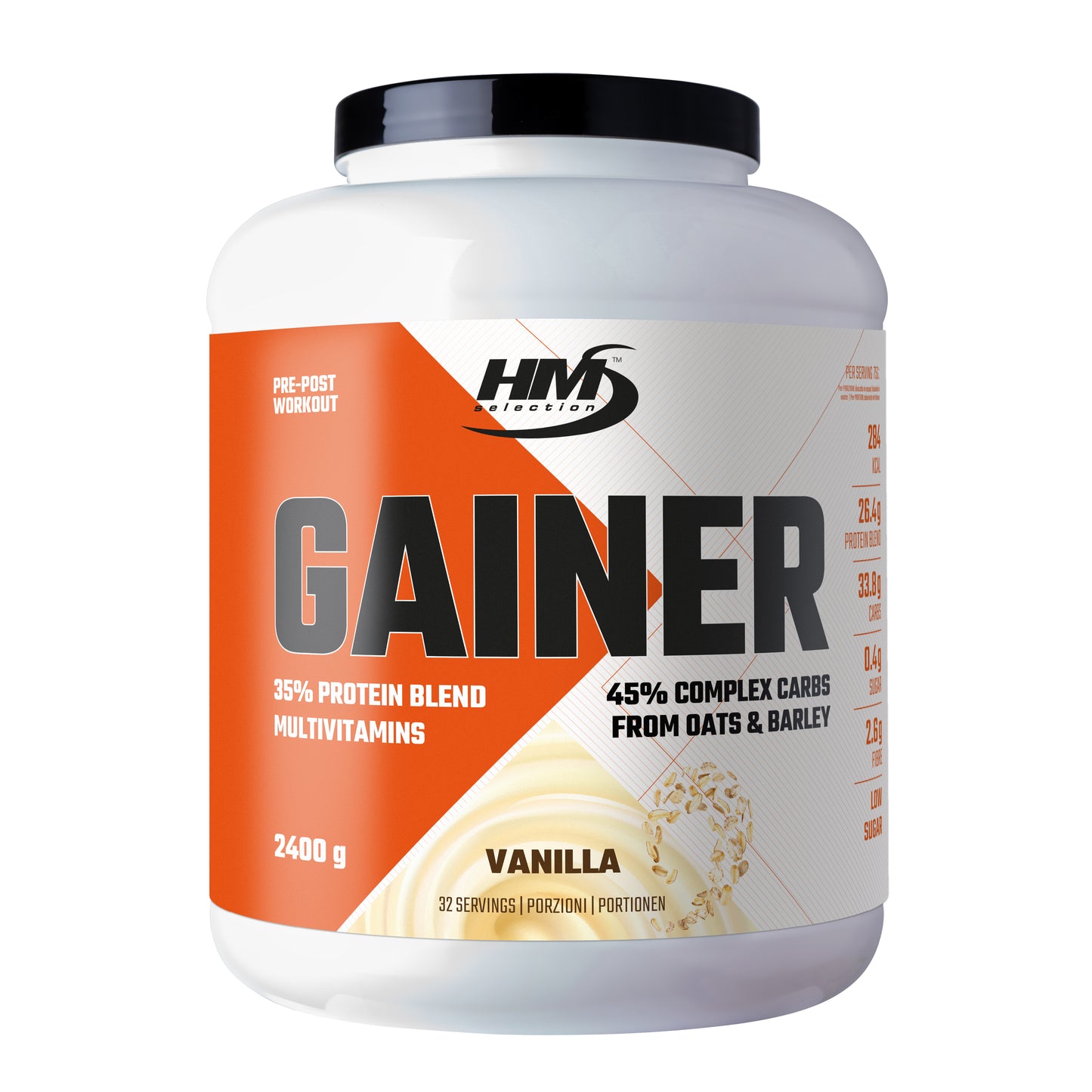 GAINER, 2400g - concentrato a base di carboidrati, proteine, vitamine e minerali