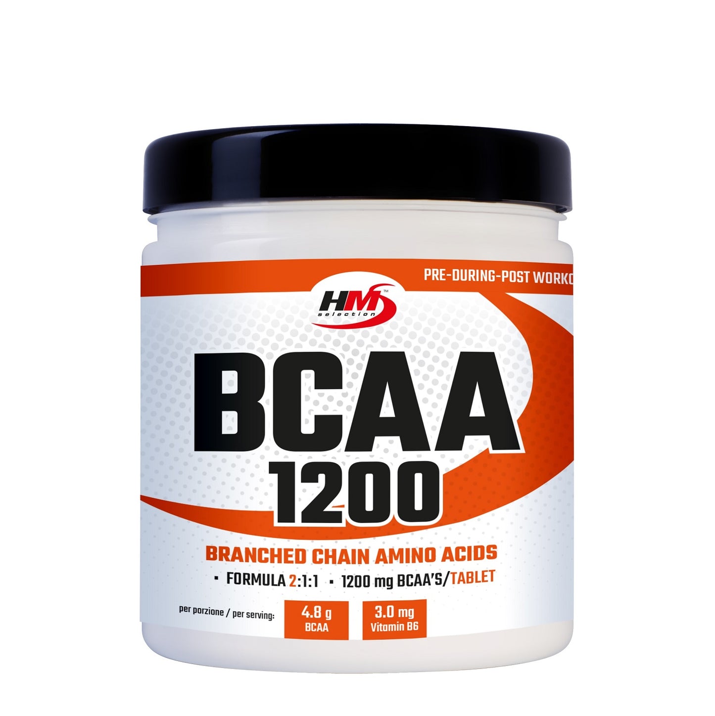 BCAA 1200, 300 Tabletten - Nahrungsergänzungsmittel aus verzweigtkettigen Aminosäuren im Verhältnis 2:1:1, angereichert mit Vitamin B6