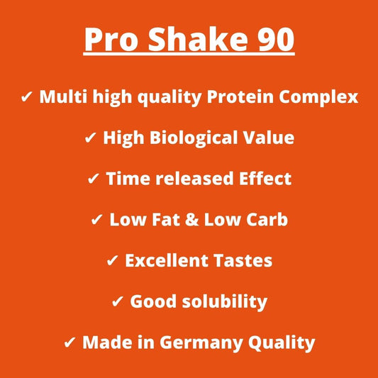 PRO SHAKE 90, 1000g - Multi-Protein-Komplex - Eiweißergänzung mit Mineralien und Vitaminen