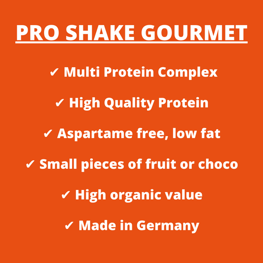 PRO SHAKE GOURMET, 1000g - Multi-Protein-Komplex, purer Genuss mit mehr Protein